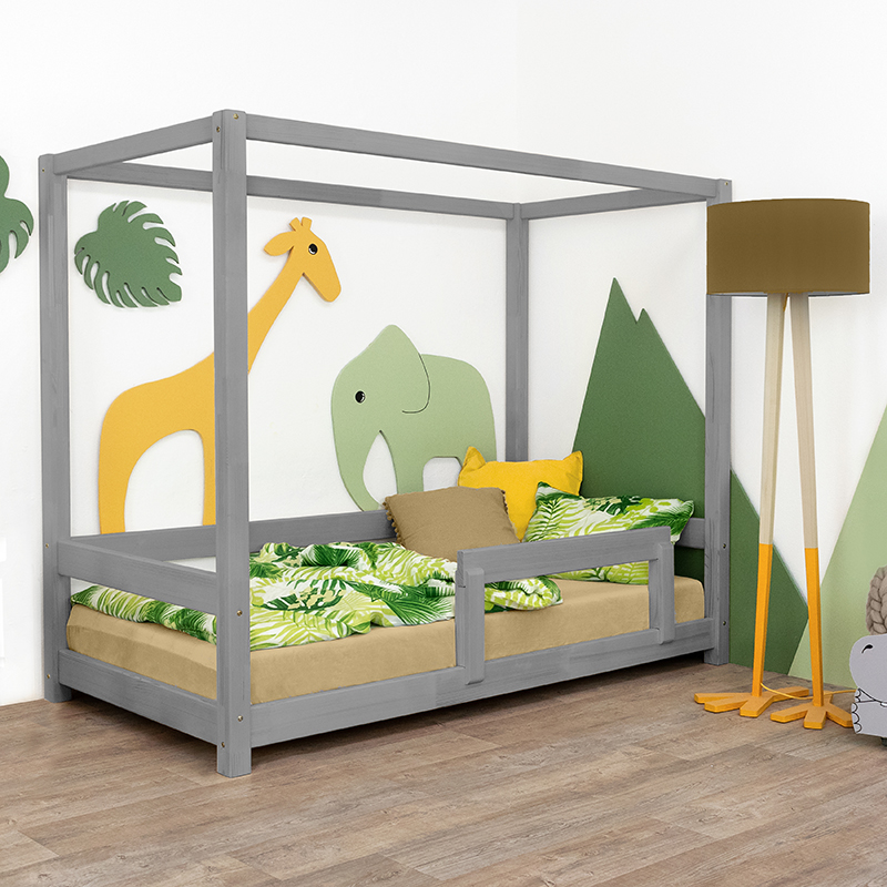 Slika za Benlemi® Dječji krevetić Bunky 200x90 Grey 