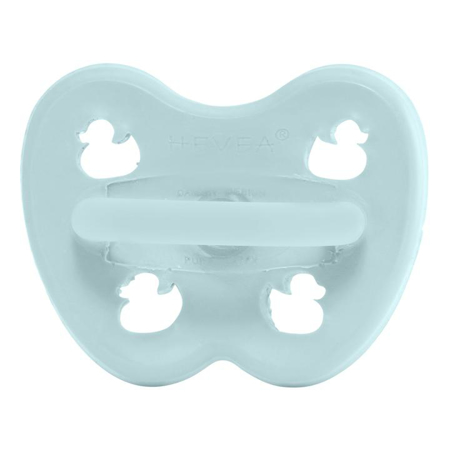 Slika Hevea® Ortodontska duda iz kavčuka Colourful (0-3m) Baby Blue