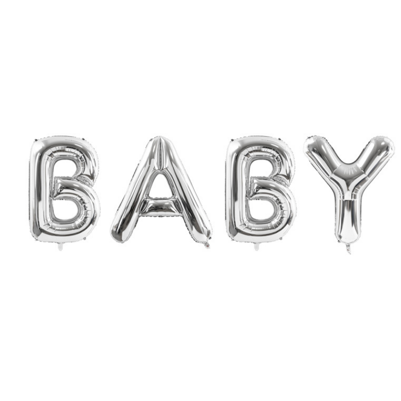 Party Deco® Baloni Baby Silver