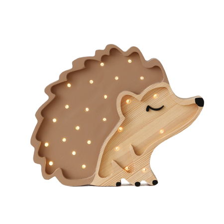Slika Little Lights® Ročno izdelana lesena lučka Hedgehog