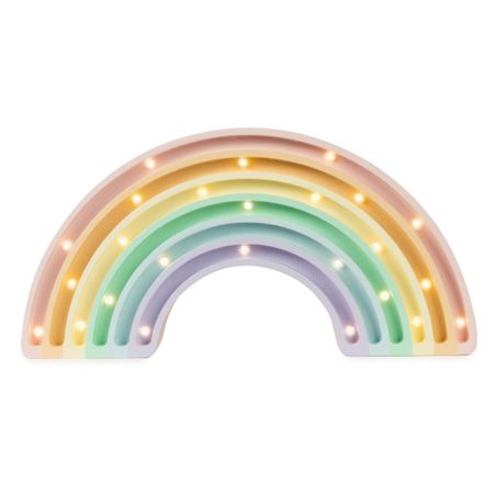 Slika Little Lights® Ročno izdelana lesena lučka Rainbow Pastel