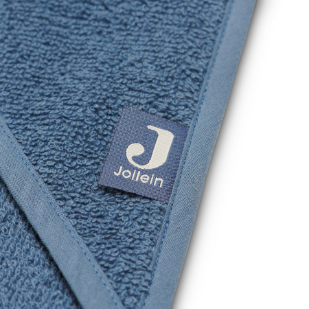 Jollein® Brisača s kapuco Jeans Blue 75x75