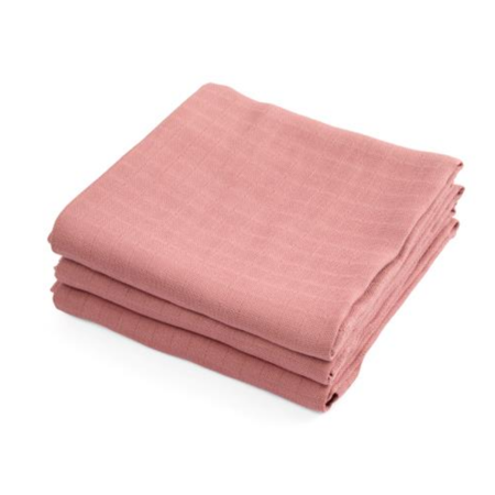 Slika Sebra® Komplet 3 tetra pleničk Blossom Pink 75x75