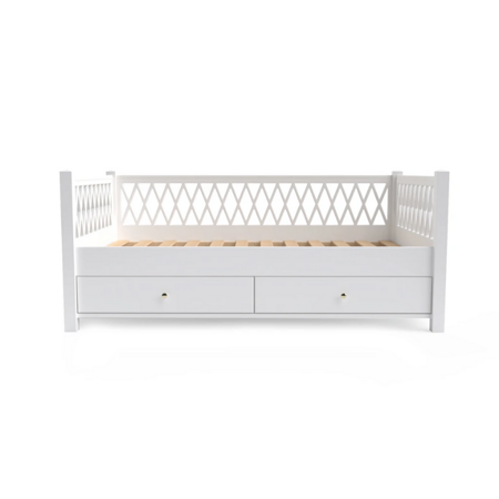 Slika CamCam® Otroška dnevna postelja Harlequin White 90x160