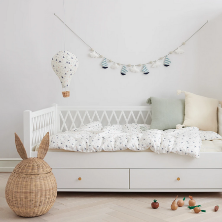CamCam® Otroška dnevna postelja Harlequin White 90x160
