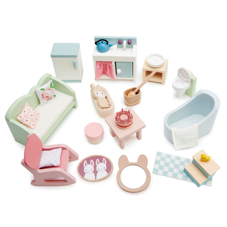 Slika Tender Leaf Toys® Set pohištva  za hišico Countryside