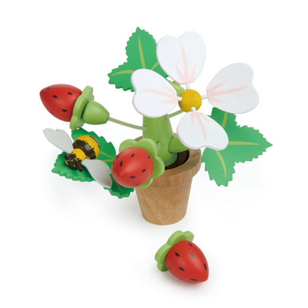Slika Tender Leaf Toys® Jagodni grmiček Strawberry flower set
