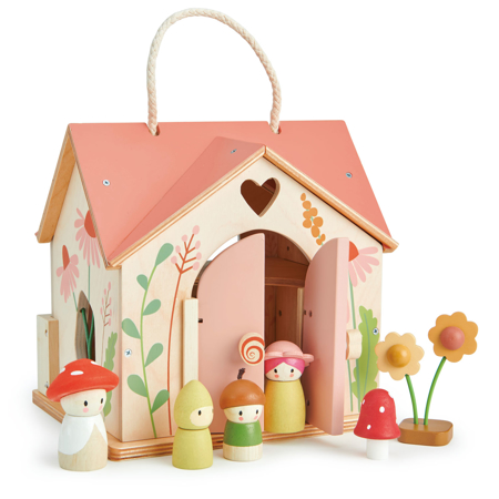 Slika Tender Leaf Toys® Lesena gozdna hiška