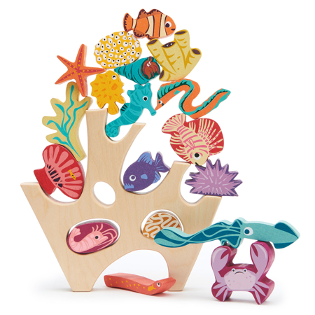 Tender Leaf Toys® Leseni koralni greben Stacking Coral
