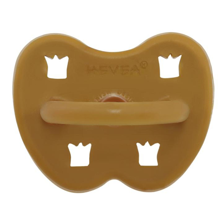 Hevea® Ortodontska duda iz kavčuka Colourful (3-36m) Turmeric