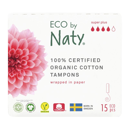 Eco by Naty® Tamponi SUPER PLUS 15 kosov