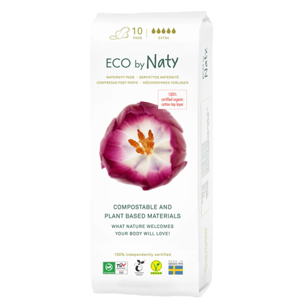 Slika Eco by Naty® Dnevni higienski vložki EXTRA 10 kosov