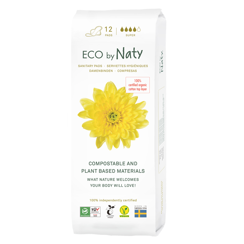 Eco by Naty® Dnevni higienski vložki SUPER 12 kosov