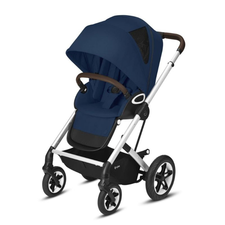 Slika Cybex® Otroški voziček Talos S LUX (0-22 kg) - Navy Blue  (Silver Frame)