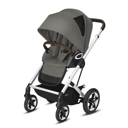 Slika Cybex® Otroški voziček Talos S LUX (0-22 kg) - Soho Grey (Silver Frame)
