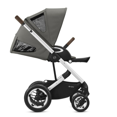 Cybex® Otroški voziček Talos S LUX (0-22 kg) - Soho Grey (Silver Frame)