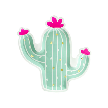 Slika Party Deco® Papirnati krožniki Kaktus 6 kos