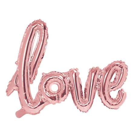 Slika Party Deco® Balon Love Rose Gold