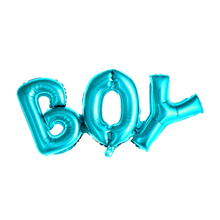 Slika Party Deco® Balon v obliki napisa Boy Blue