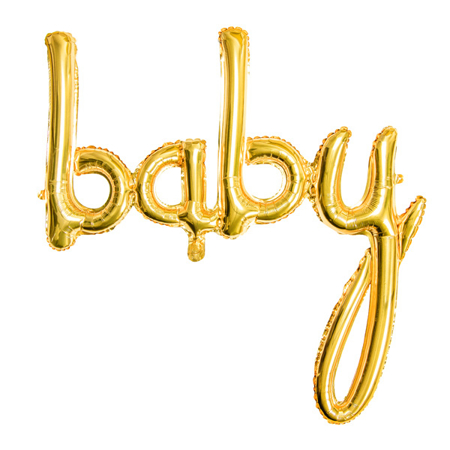 Slika Party Deco® Balon Baby Gold