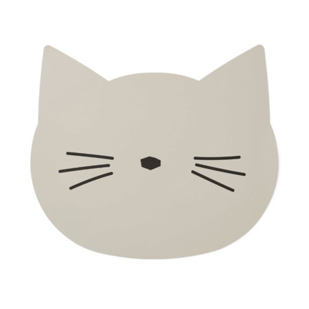 Slika Liewood® Silikonska podloga za hranjenje Aura Cat Sandy
