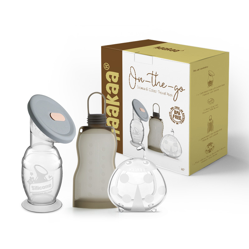 Haakaa® Silikonska črpalka 2.gen. 150ml  + Set za na pot