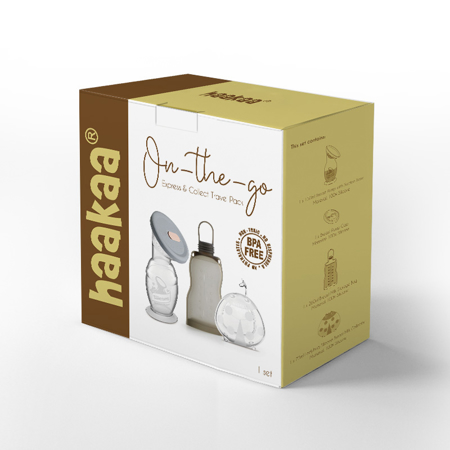 Haakaa® Silikonska črpalka 2.gen. 150ml  + Set za na pot