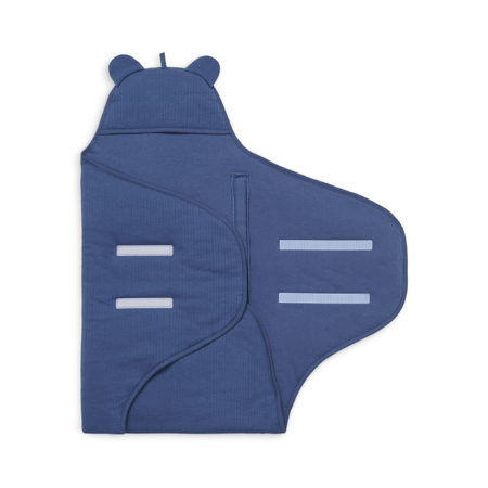 Slika Jollein® Odeja za novorojenčke Basic Stripe Jeans Blue 100x105