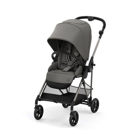 Slika Cybex® Otroški voziček Melio (0-15kg) - Taupe Frame Soho Grey