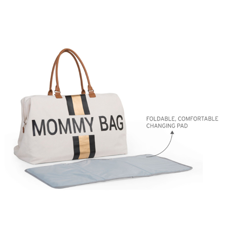 Childhome® Previjalna torba Mommy Bag Big Canvas Black/Gold