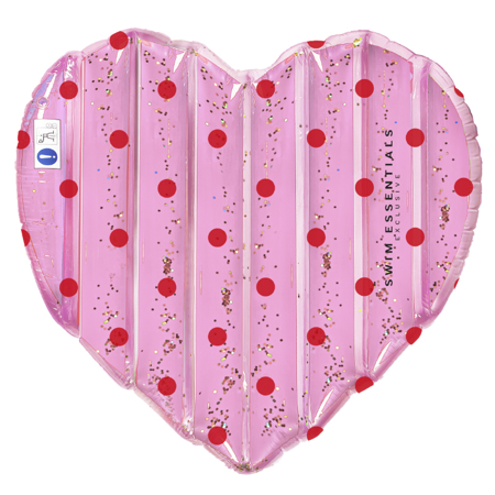 Slika Swim Essentials® Napihljiva blazina Pink Glitters Heart