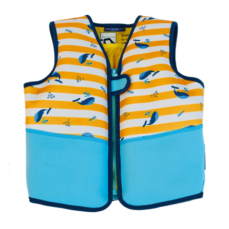 Slika Swim Essentials® Jopič za učenje plavanja Yellow Whale (18-30 kg)