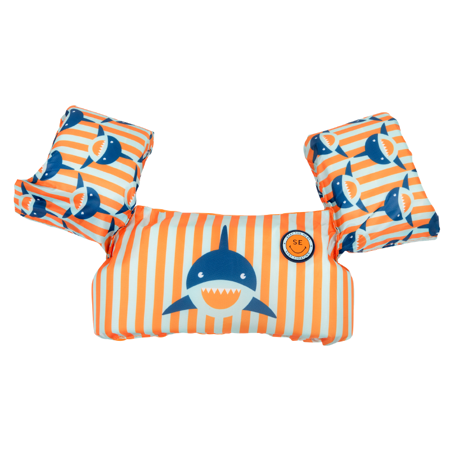 Slika Swim Essentials® Otroški jopič z rokavčki Orange Blue Shark (2-6 L)