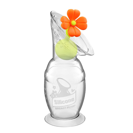 Haakaa® Silikonska črpalka 2.gen. 100ml in Pokrovček Rožica