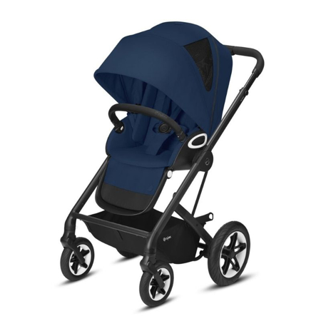 Slika Cybex® Otroški voziček Talos S LUX (0-22 kg) - Navy Blue (Black Frame)