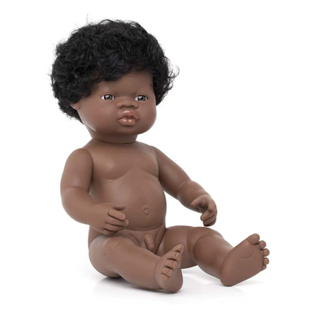 Slika Miniland® Dojenček African Boy 38cm