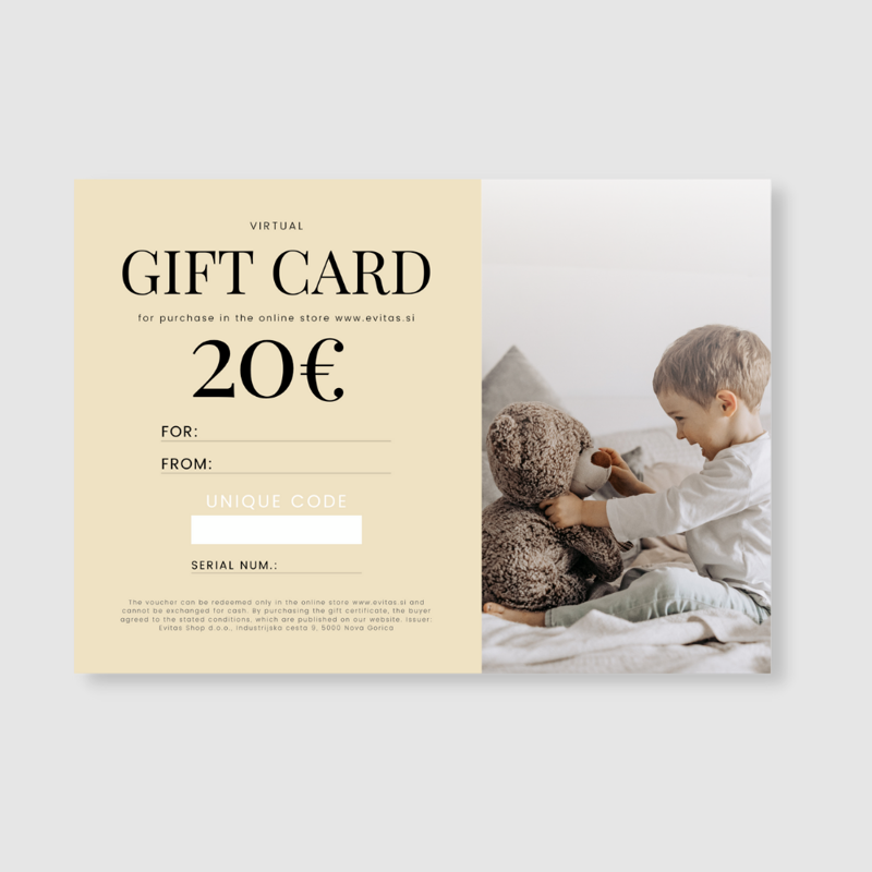 Slika za Evitas.com | Virtualni darilni bon v vrednosti 20€