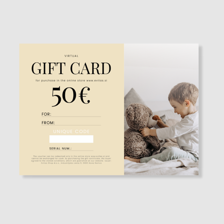 Slika za Evitas.com | Virtualni darilni bon v vrednosti 50€