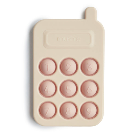 Mushie® Aktivnostna igračka iz silikona Telefon Blush