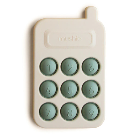 Slika Mushie® Aktivnostna igračka iz silikona Telefon Cambridge Blue