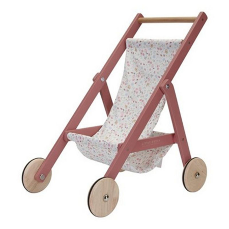 Slika Little Dutch® Lesen voziček za punčko Flowers & Butterflies