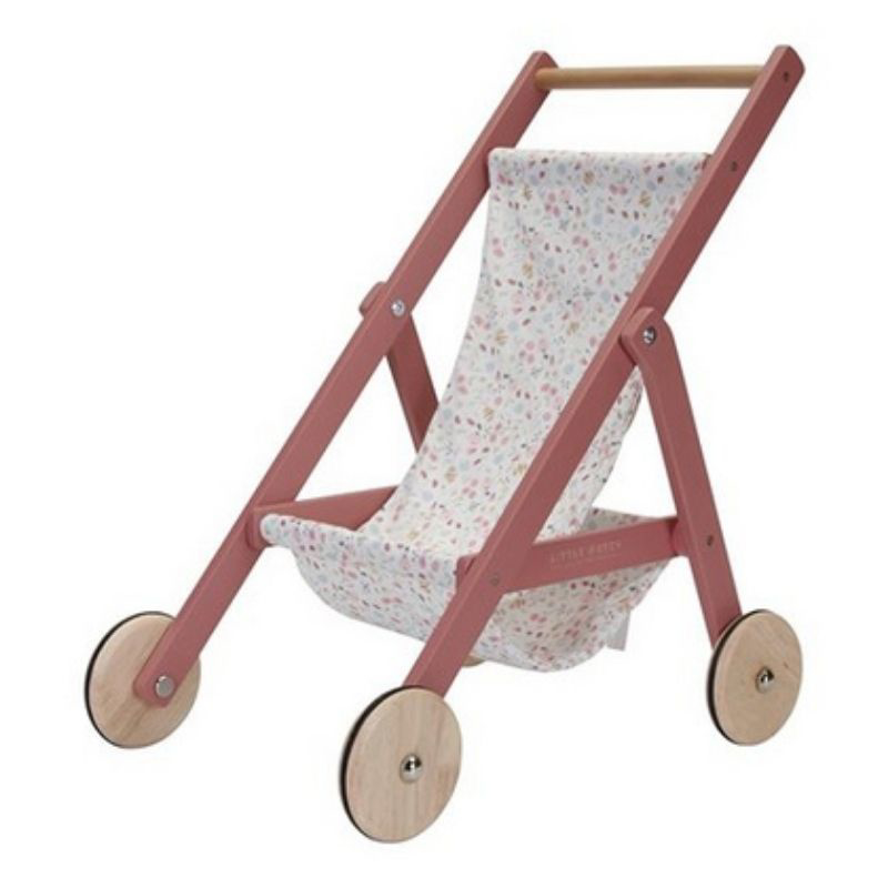 Little Dutch® Lesen voziček za punčko Flowers & Butterflies