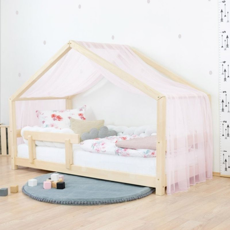 Slika Benlemi® Zavesa za otroško posteljico Lucky - Pink