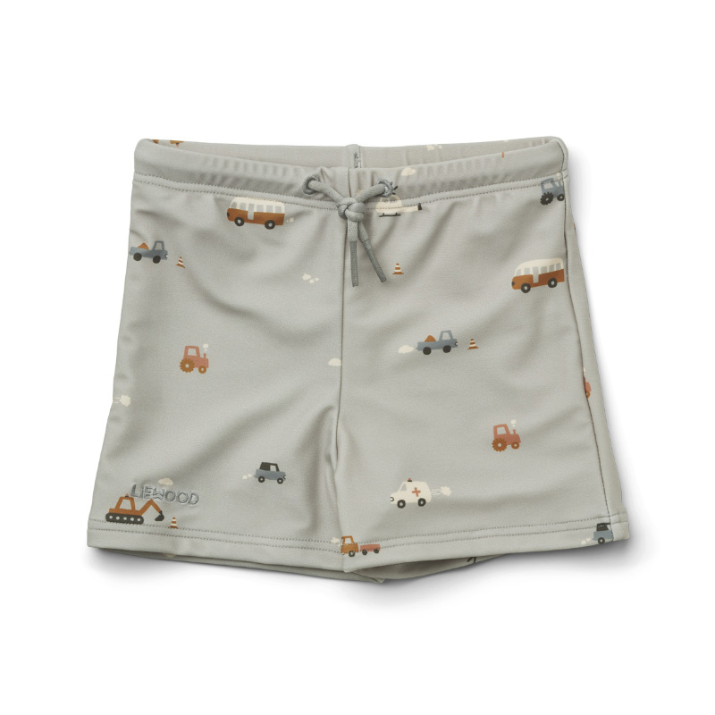 Picture of Liewood® Otto baby boy Swim pants Seersucker Vehicles/Dove Blue Mix 74/80