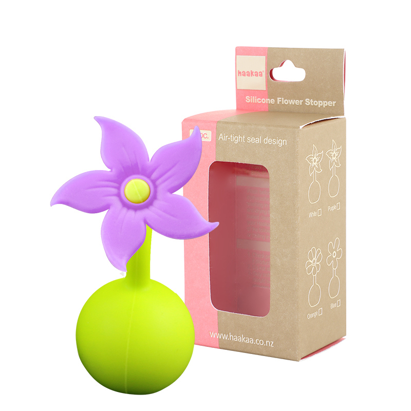 Haakaa® Silikonski pokrovček rožica Purple