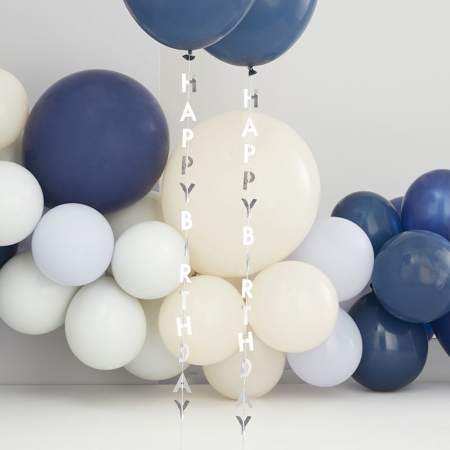 Slika Ginger Ray®  Trakovi z napisom za balone Happy Birthday