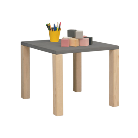 Slika Benlemi® Otroška lesena miza UCHEE Grey