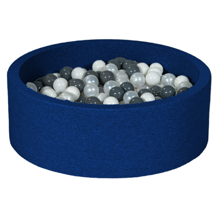 Slika Velinda® Okrogel bazen s kroglicami Navy Blue