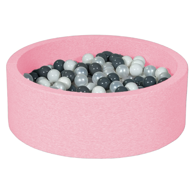 Velinda® Okrogel bazen s kroglicami Pink