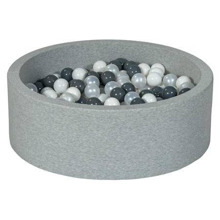 Slika Velinda® Okrogel bazen s kroglicami Grey